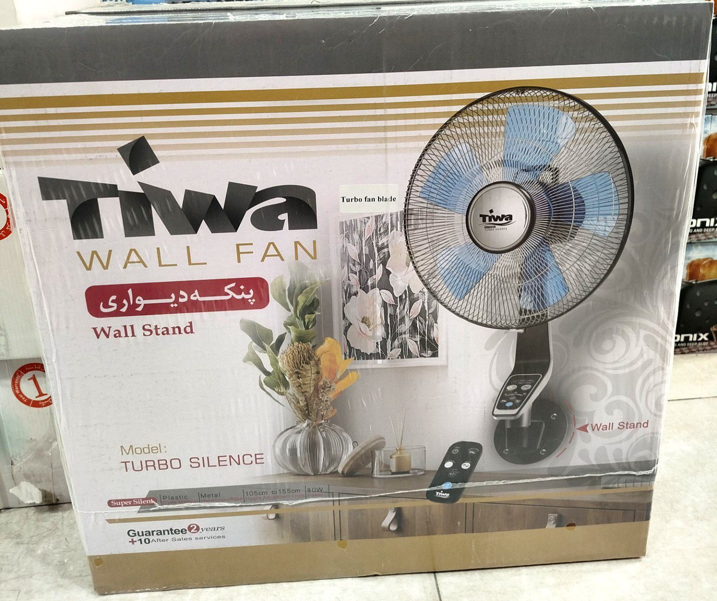 پنکه دیواری تیوا مدل TURBO SILENCE
